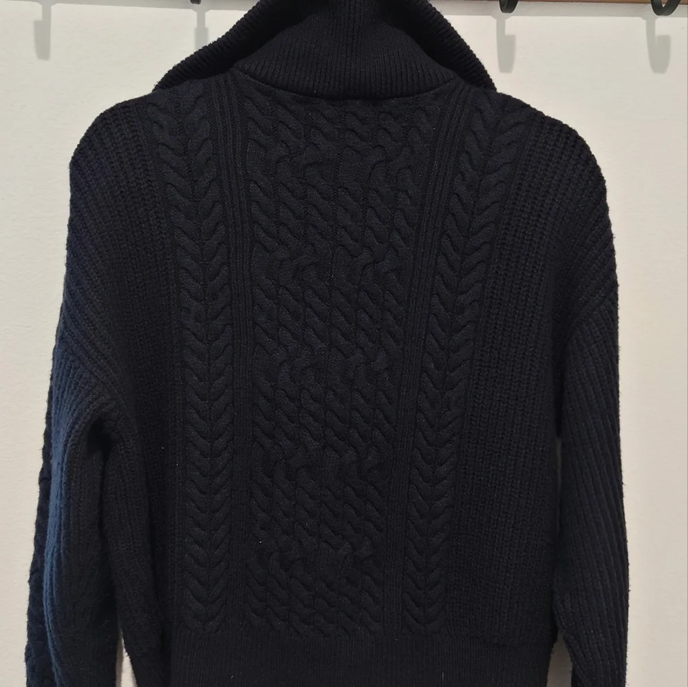 Nili Lotan x Target cable knit half-zip sweater - Picture 3 of 6